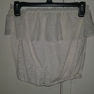 White Bandeau top!